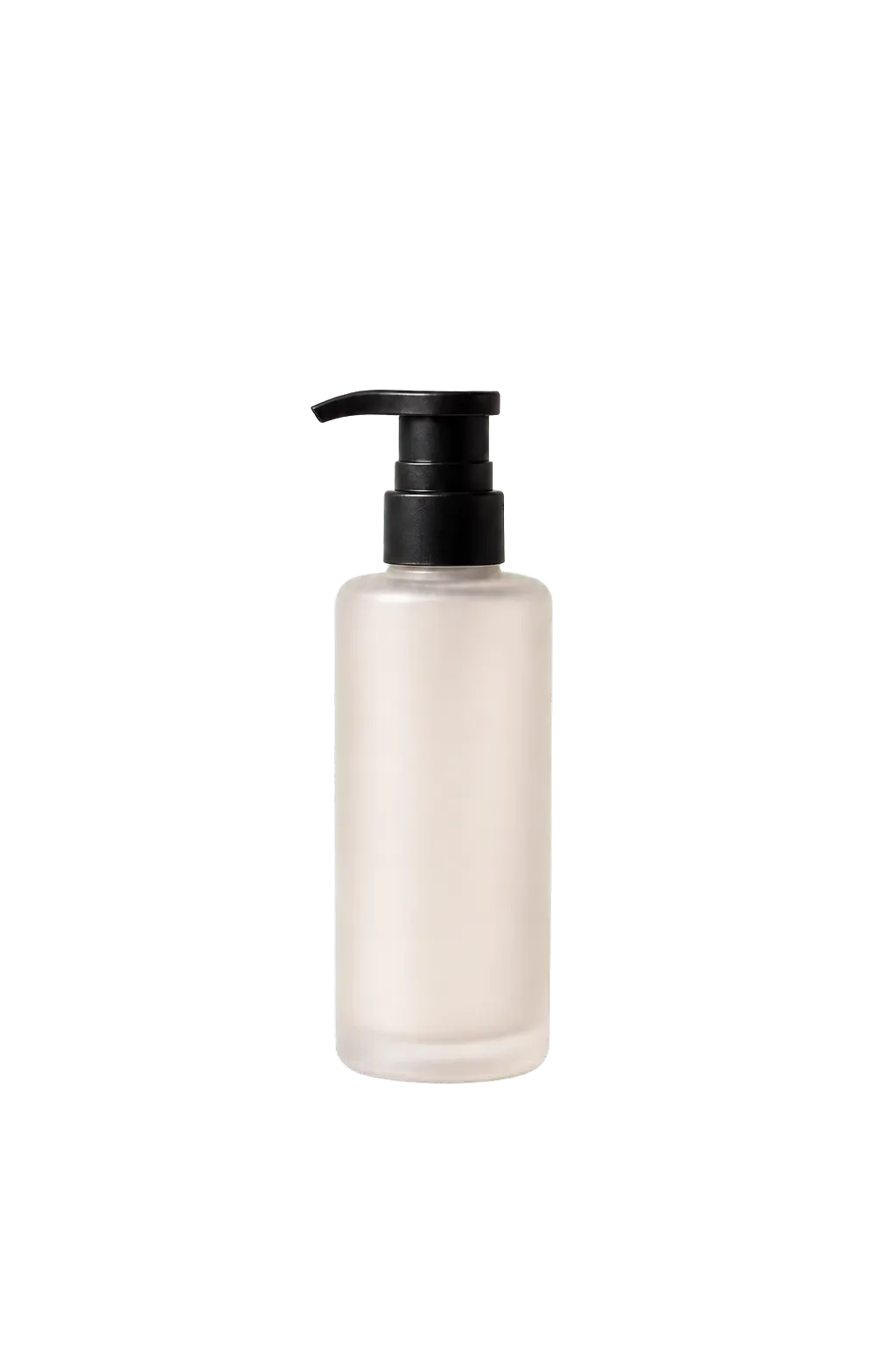 Unbranded frosted skincare pump bottle